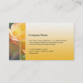 黄色エレガントバラ花プロフェッショナル 名刺 (裏面)