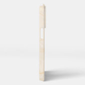 黄色エレガント大理石背景 iPhoneケース (右側面)