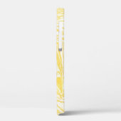 黄色エレガント大理石:手描きテクスチャ Case-Mate iPhoneケース (裏面 / 左)