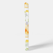 黄色エレガント桃色の水色フローラ Case-Mate iPhoneケース (裏面 / 左)