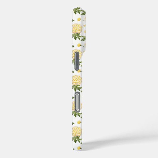 黄色エレガント水和フローラモノグラム Case-Mate iPhoneケース (裏面 / 右)