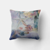 黄色エレガント英語バラ クッション (裏面)