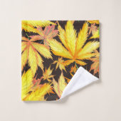 黄色エレガント離れの装飾的な目を引く バスタオルセット (ウォッシュタオル)