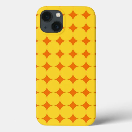 黄色オレンジパターン Case-Mate iPhoneケース (裏面)