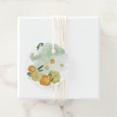 黄色オレンジ色の花 緑の葉 おまけタグ フェイバータグ (インサイチュ)