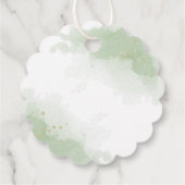 黄色オレンジ色の花 緑の葉 おまけタグ フェイバータグ (裏面)