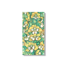 黄色オーキッド熱帯花絵画フローラ