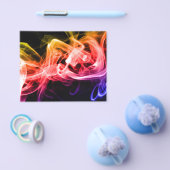 黄色オ鮮やかレンジパープル抽象芸術煙 チラシ (シングル)