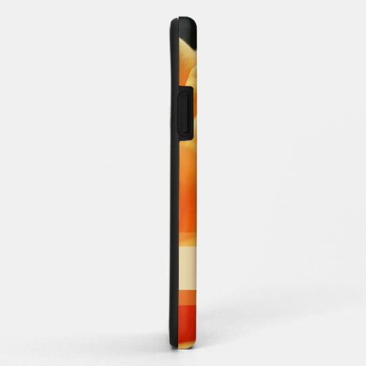 黄色カスタマイズのバラの花iPhoneケース。 Case-Mate iPhoneケース (裏面/右)