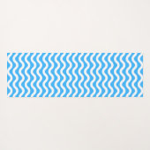 黄色カッコいいブルーウェーブサーフィンヨガマット ヨガマット (裏面(横))