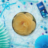 黄色カメリア紙プレート ペーパープレート (パーティー)