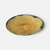 黄色カメリア紙プレート ペーパープレート (アングル)