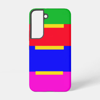 黄色カラフルのステップS22 SAMSUNG GALAXY S22ケース