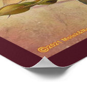 黄色カラフルバラ ポスター (角)