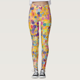 黄色カラフル水色ヨガパンツレギンス レギンス