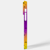 黄色カラフル紫色のマルディグラスマスク Case-Mate iPhoneケース (裏面 / 左)