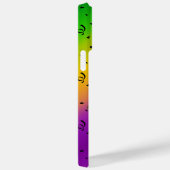 黄色カラフル紫色のマルディグラスマスク Case-Mate iPhoneケース (裏面 / 右)