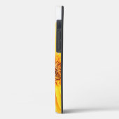 黄色ガーリーのデイジーフローラパーソナライズされた名 Case-Mate iPhoneケース (裏面 / 左)