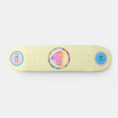 黄色ガーリーの「Be Free」スケートボード スケートボード (横)