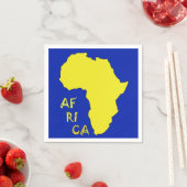 黄色クールアファンキーフマップ紙ナプキン スタンダードカクテルナプキン (インサイチュ)