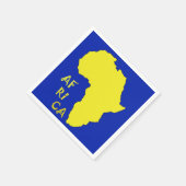 黄色クールアファンキーフマップ紙ナプキン スタンダードカクテルナプキン (角)