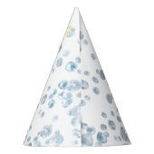 黄色クール第1のゴム鴨の誕生日招待状 パーティーハット (裏面)