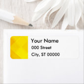 黄色グラデーション単色グリッドサマーサンブライト ラベル (インサイチュ)