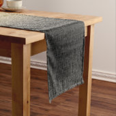 黄色グラデーション灰色のモダンハッチング抽象芸術 ミディアムテーブルランナー (インサイチュ)