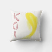 黄色コイ魚(赤「コイ」付き) クッション (裏面)