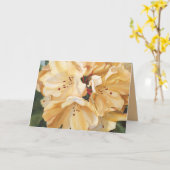 黄色シャクナゲ誕生日 カード (黄色い花)