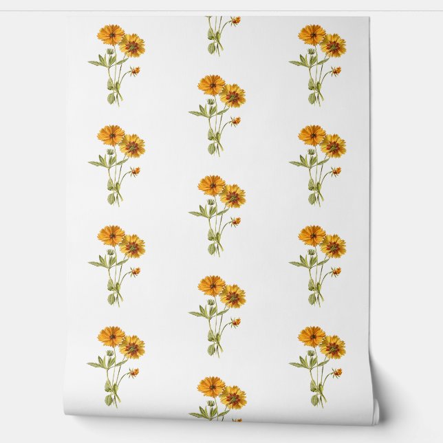 黄色シンプルい花を持つ植物 壁紙 (ほどく)