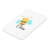 黄色シンプルハチミツの水彩追加ネームカスタム マグネット (左側)