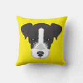 黄色ジャックラッセルテリア クッション (裏面)