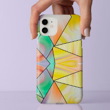 黄色スタイリッシュのピンクの大理石の美モダン美