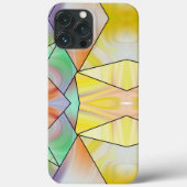 黄色スタイリッシュのピンクの大理石の美モダン美 Case-Mate iPhoneケース (裏面)