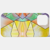 黄色スタイリッシュのピンクの大理石の美モダン美 Case-Mate iPhoneケース (裏面 (横))