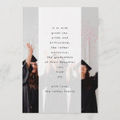 黄色スタイリッシュ金はっきりした箔グラッドフォト2023 案内状 (裏面)