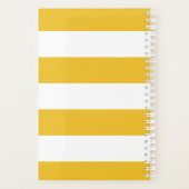 黄色ストライプのプランナー プランナー手帳 (裏面)