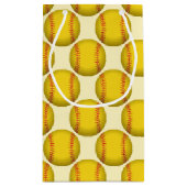 黄色ソフトボール スモールペーパーバッグ (裏面)