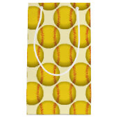 黄色ソフトボール スモールペーパーバッグ (正面)