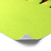 黄色ソフトボール ポスター (角)