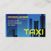 黄色タクシー青シティスカイラインタクシー運転手 名刺 (裏面)