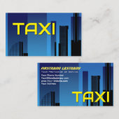 黄色タクシー青シティスカイラインタクシー運転手 名刺 (正面/裏面)