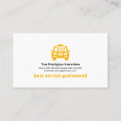 黄色チェック縁ど電話タクシーMotifドライバー  名刺 (裏面)