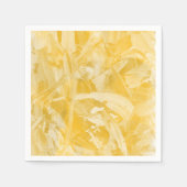 黄色テクスチャ スタンダードカクテルナプキン (正面)