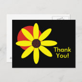 黄色デイジーはがき ポストカード (正面/裏面)