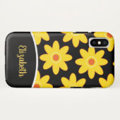黄色デイジー花携帯電話ケース Case-Mate iPhoneケース (裏面(横))