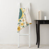 黄色デイジー花柄 シェルパブランケット (インサイチュ)