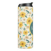 黄色デイジー花柄 タンブラー (回転左)