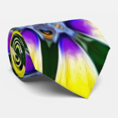 黄色デイジー花柄 ネクタイ (ロール)